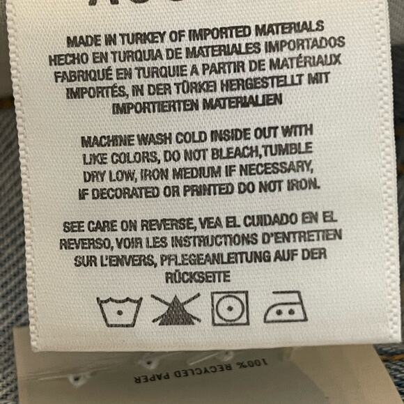 AGOLDE 90s Pinch Waist Flashback High Rise Straight Leg Light Wash 32 NWT - Picture 15 of 15